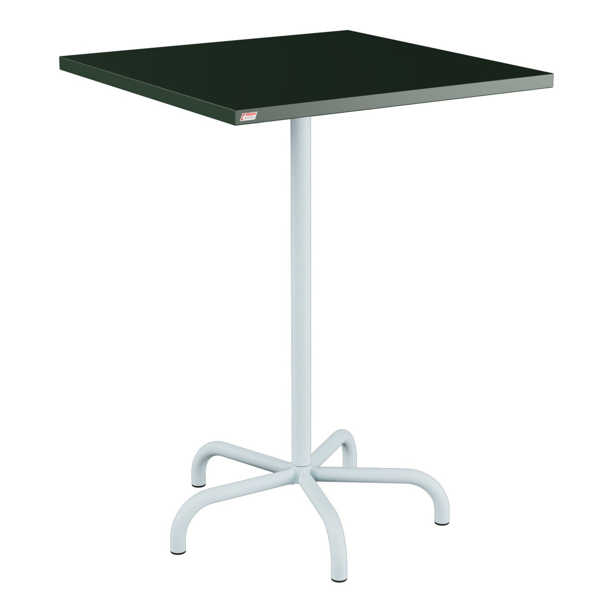 Schaffner Säntis Table haute rabattable 80x80cm h:110cm – Vert Sapin 66 / Bleu Pastel 51