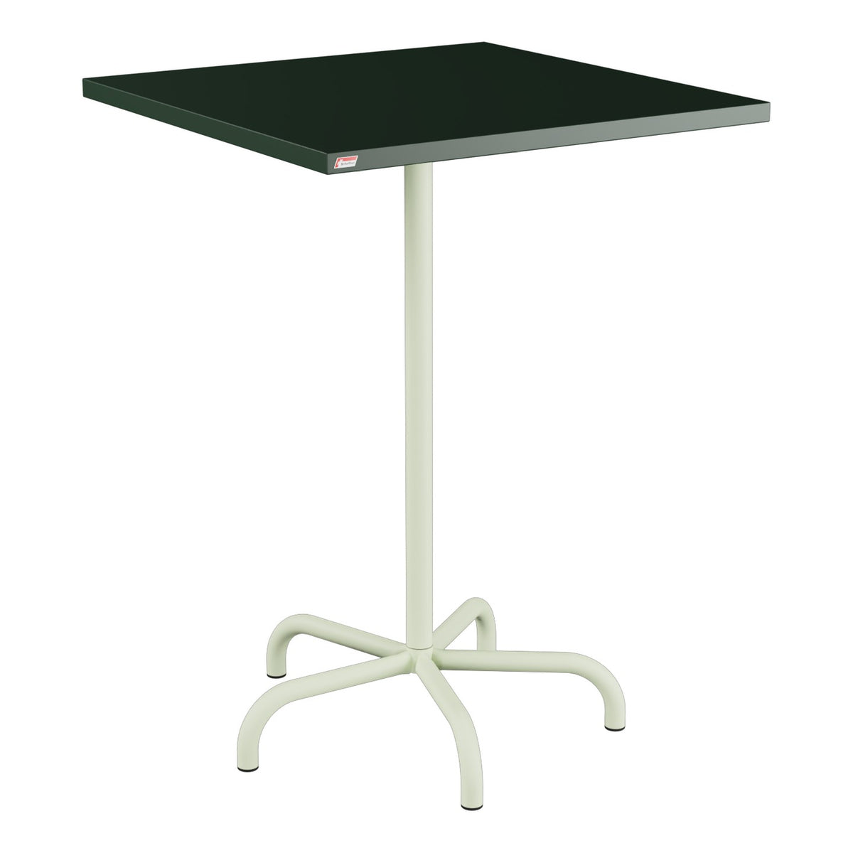 Schaffner Säntis Table haute rabattable 80x80cm h:110cm – Vert Sapin 66 / Vert Pastel 64