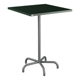 Schaffner Säntis Table haute rabattable 80x80cm h:110cm – Vert Sapin 66 / Graphite 73