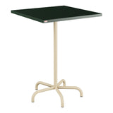 Schaffner Säntis Table haute rabattable 80x80cm h:110cm – Vert Sapin 66 / Marron Pastel 83