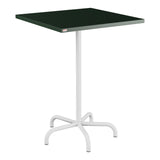 Schaffner Säntis Table haute rabattable 80x80cm h:110cm – Vert Sapin 66 / Blanc 90