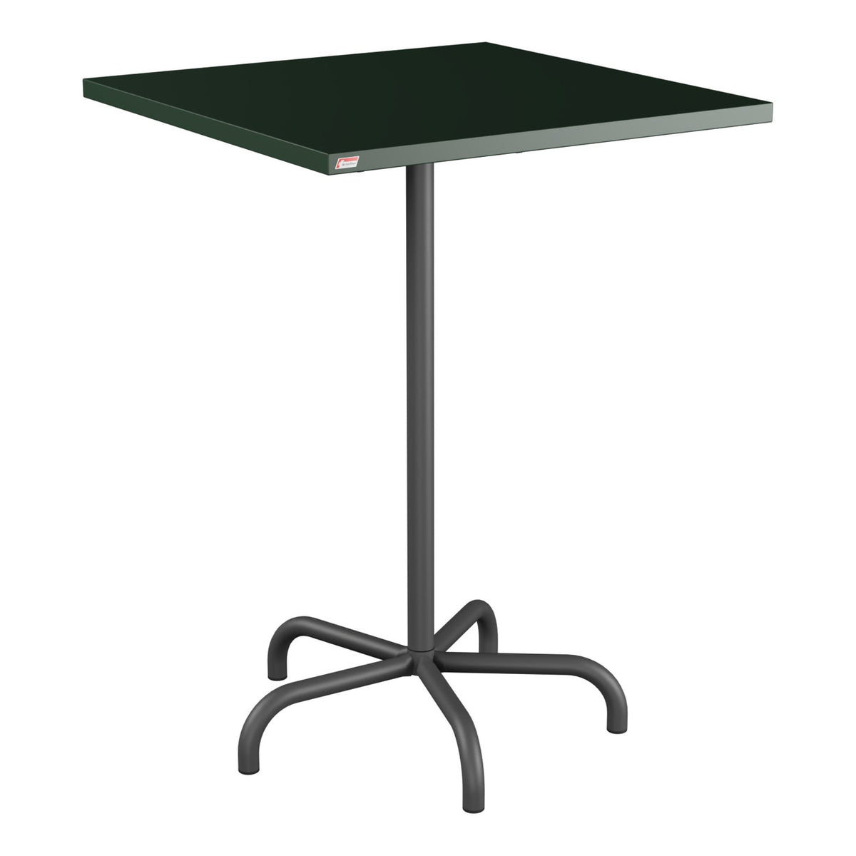 Schaffner Säntis Table haute rabattable 80x80cm h:110cm – Vert Sapin 66 / Noir 91