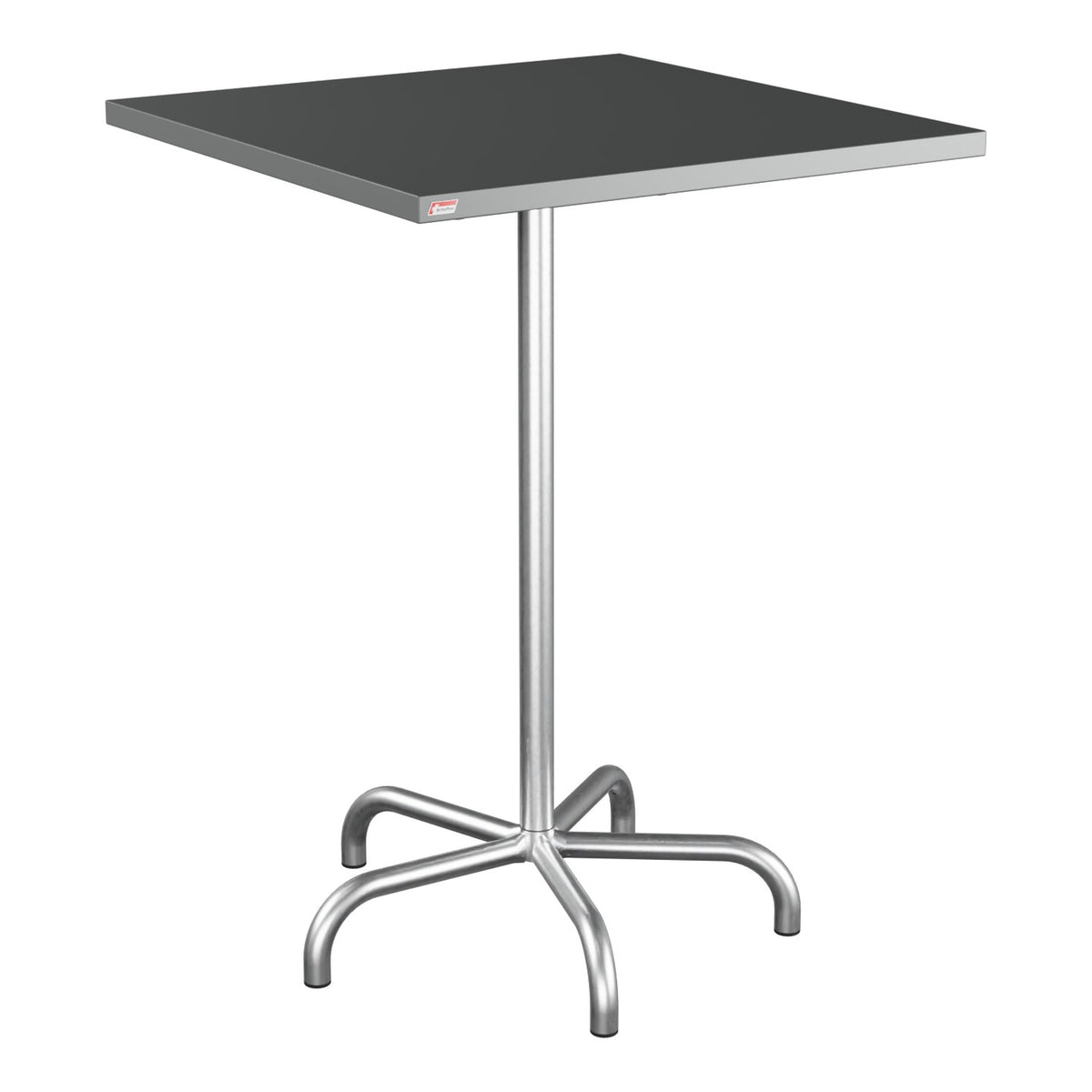 Schaffner Säntis Table haute rabattable 80x80cm h:110cm – Graphite 73 / Galvanisé à chaud 02