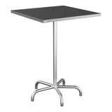 Schaffner Säntis Table haute rabattable 80x80cm h:110cm – Graphite 73 / Galvanisé à chaud 02