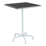 Schaffner Säntis Table haute rabattable 80x80cm h:110cm – Graphite 73 / Bleu Pastel 51