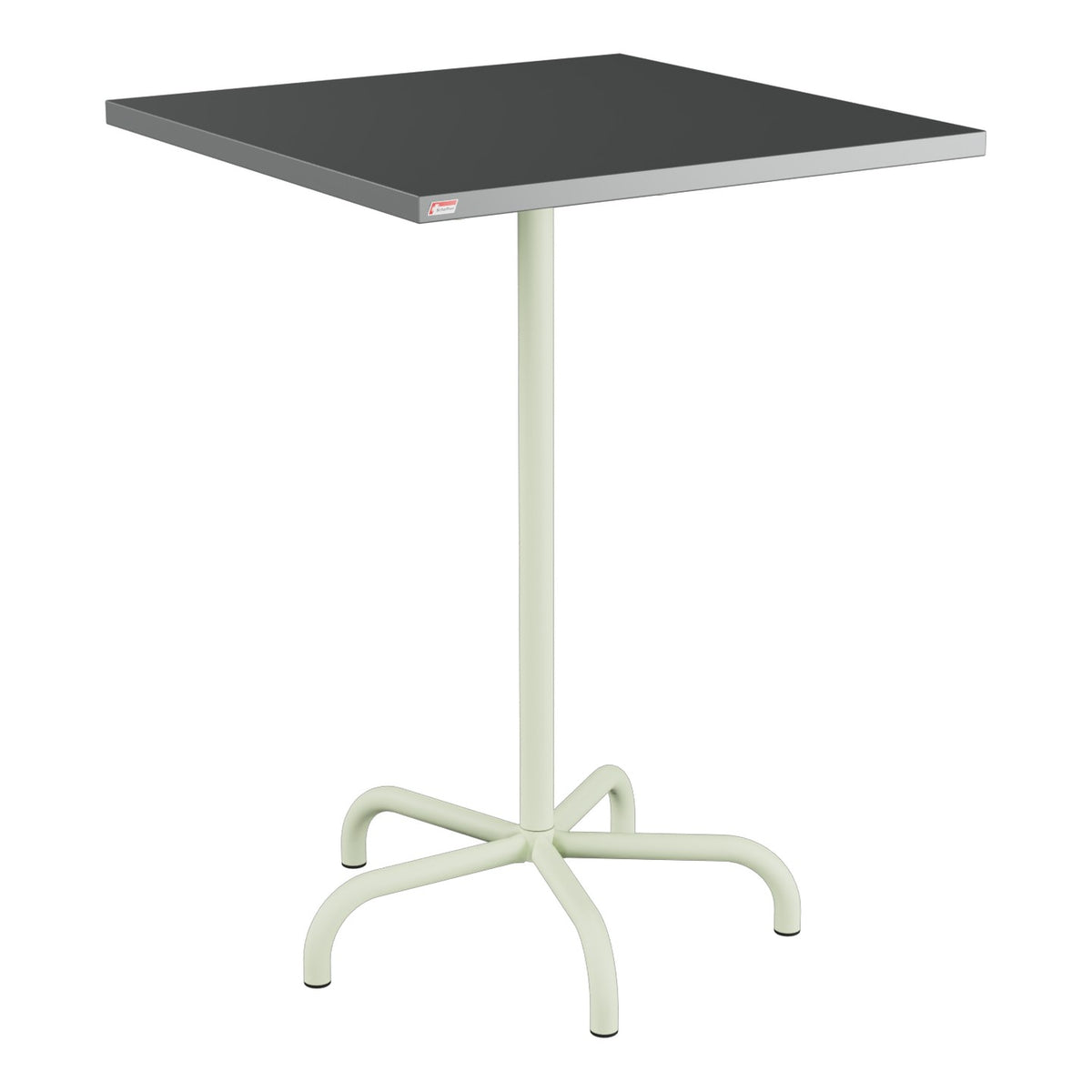 Schaffner Säntis Table haute rabattable 80x80cm h:110cm – Graphite 73 / Vert Pastel 64