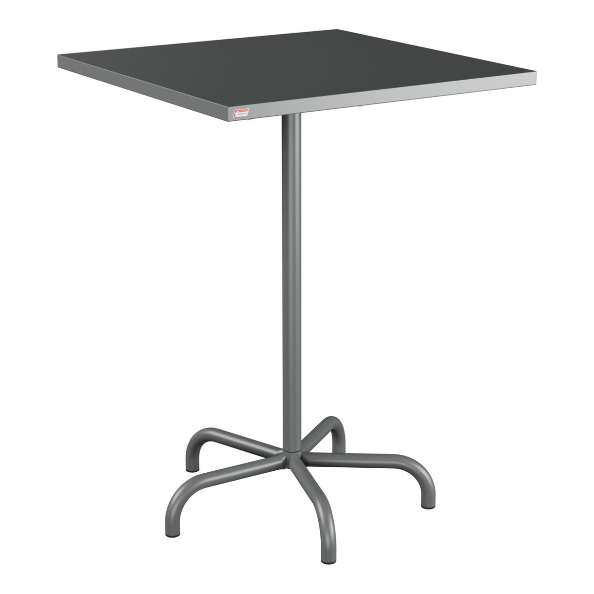 Schaffner Säntis Table haute rabattable 80x80cm h:110cm – Graphite 73 / Graphite 73