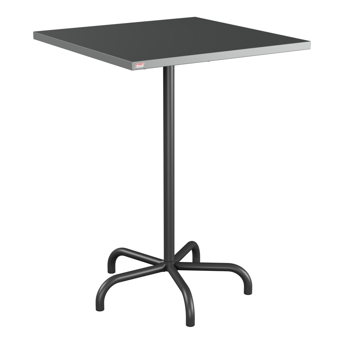 Schaffner Säntis Table haute rabattable 80x80cm h:110cm – Graphite 73 / Anthracite 77