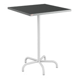 Schaffner Säntis Table haute rabattable 80x80cm h:110cm – Graphite 73 / Gris Argent 78
