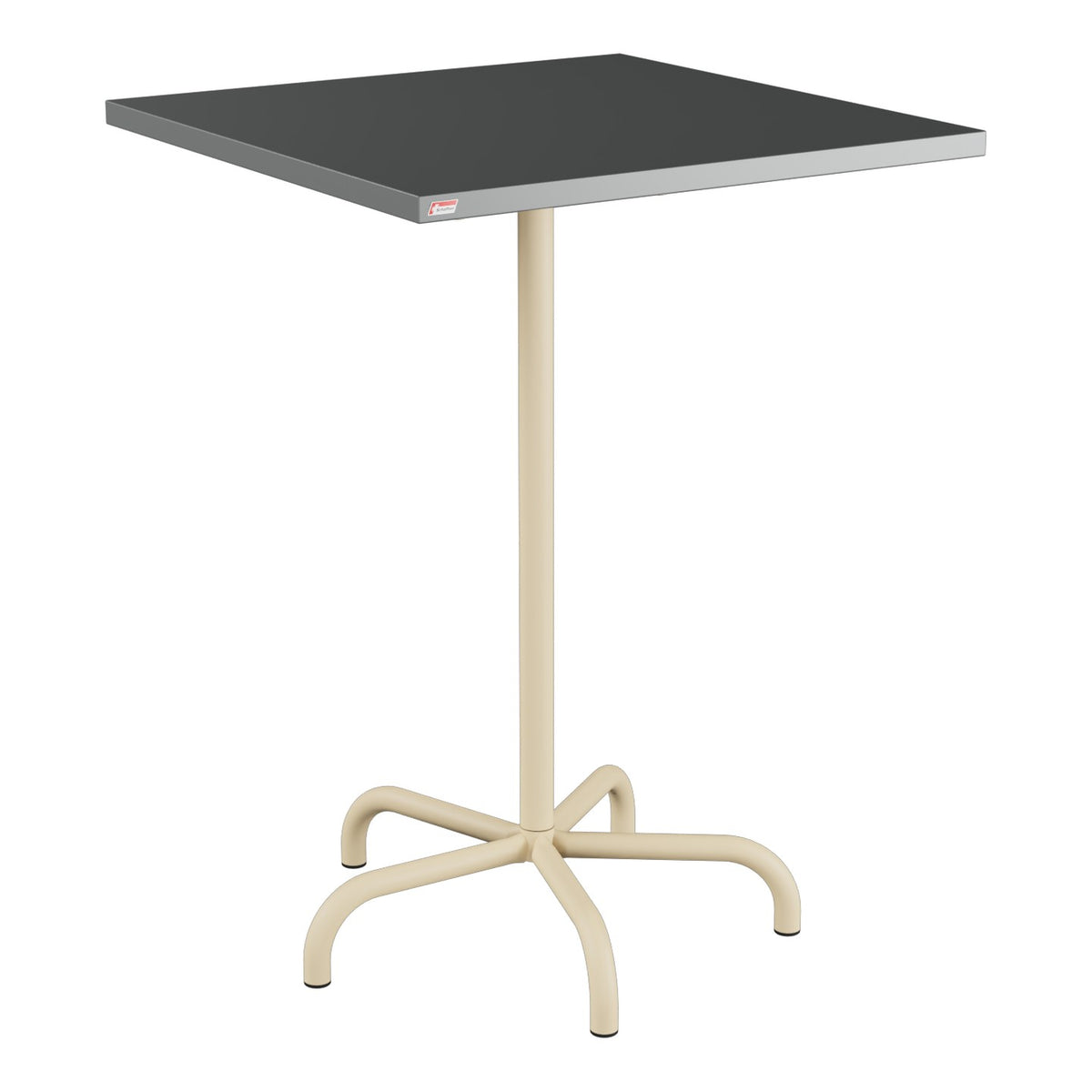 Schaffner Säntis Table haute rabattable 80x80cm h:110cm – Graphite 73 / Marron Pastel 83