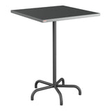 Schaffner Säntis Table haute rabattable 80x80cm h:110cm – Graphite 73 / Noir 91