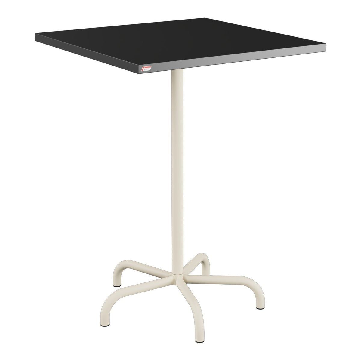 Schaffner Säntis Table haute rabattable 80x80cm h:110cm – Anthracite 77 / Sable Pastel 15