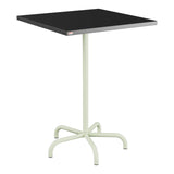 Schaffner Säntis Table haute rabattable 80x80cm h:110cm – Anthracite 77 / Vert Pastel 64