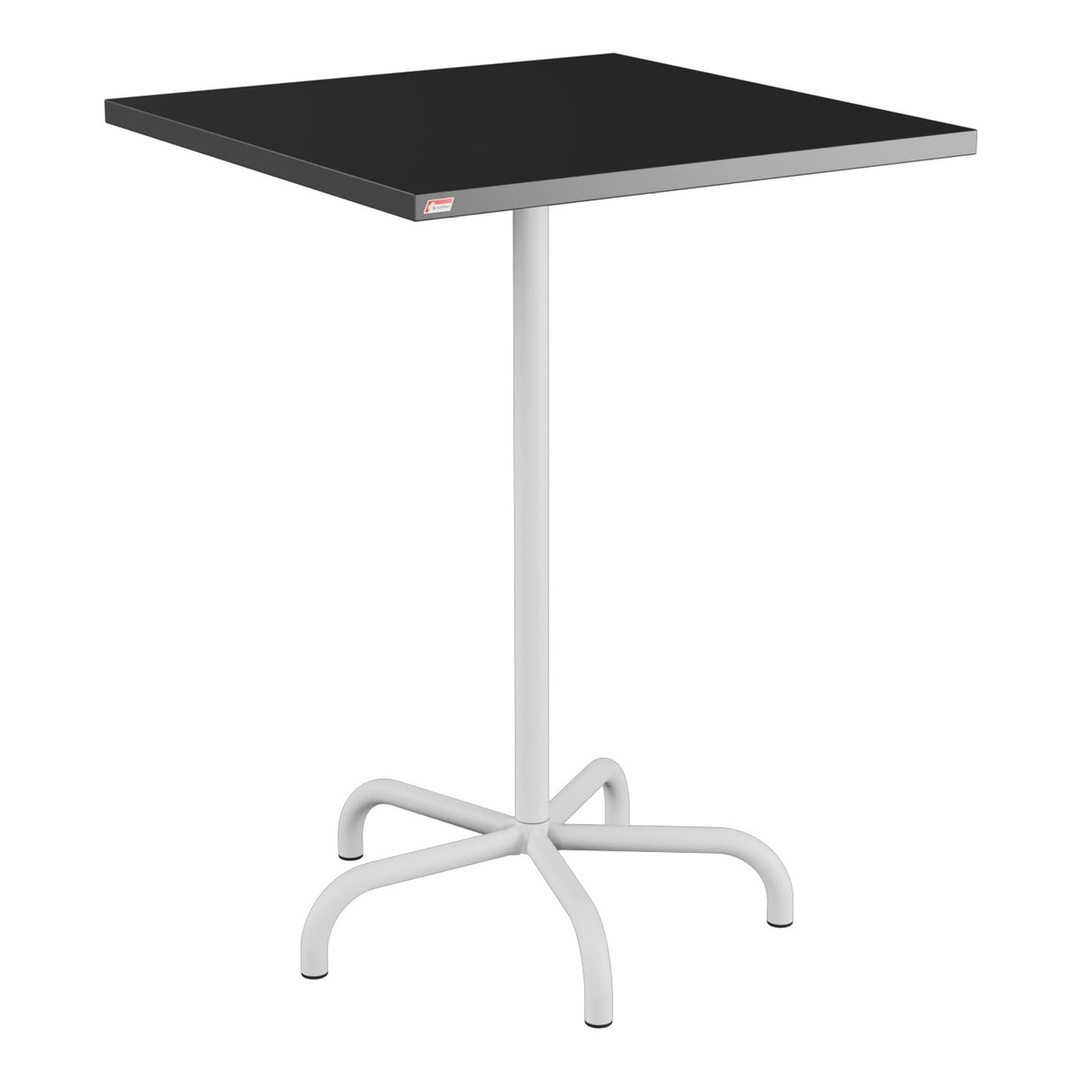Schaffner Säntis Table haute rabattable 80x80cm h:110cm – Anthracite 77 / Gris Argent 78