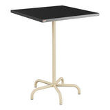 Schaffner Säntis Table haute rabattable 80x80cm h:110cm – Anthracite 77 / Marron Pastel 83