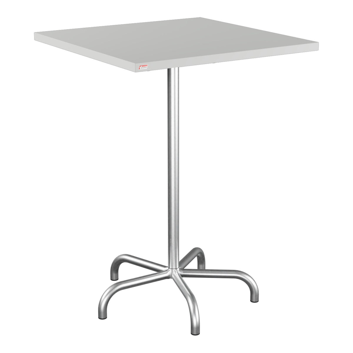 Schaffner Säntis Table haute rabattable 80x80cm h:110cm – Gris Argent 78 / Galvanisé à chaud 02