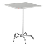 Schaffner Säntis Table haute rabattable 80x80cm h:110cm – Gris Argent 78 / Galvanisé à chaud 02