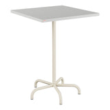 Schaffner Säntis Table haute rabattable 80x80cm h:110cm – Gris Argent 78 / Sable Pastel 15