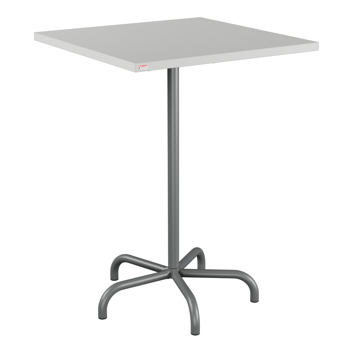 Schaffner Säntis Table haute rabattable 80x80cm h:110cm – Gris Argent 78 / Graphite 73