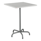 Schaffner Säntis Table haute rabattable 80x80cm h:110cm – Gris Argent 78 / Graphite 73