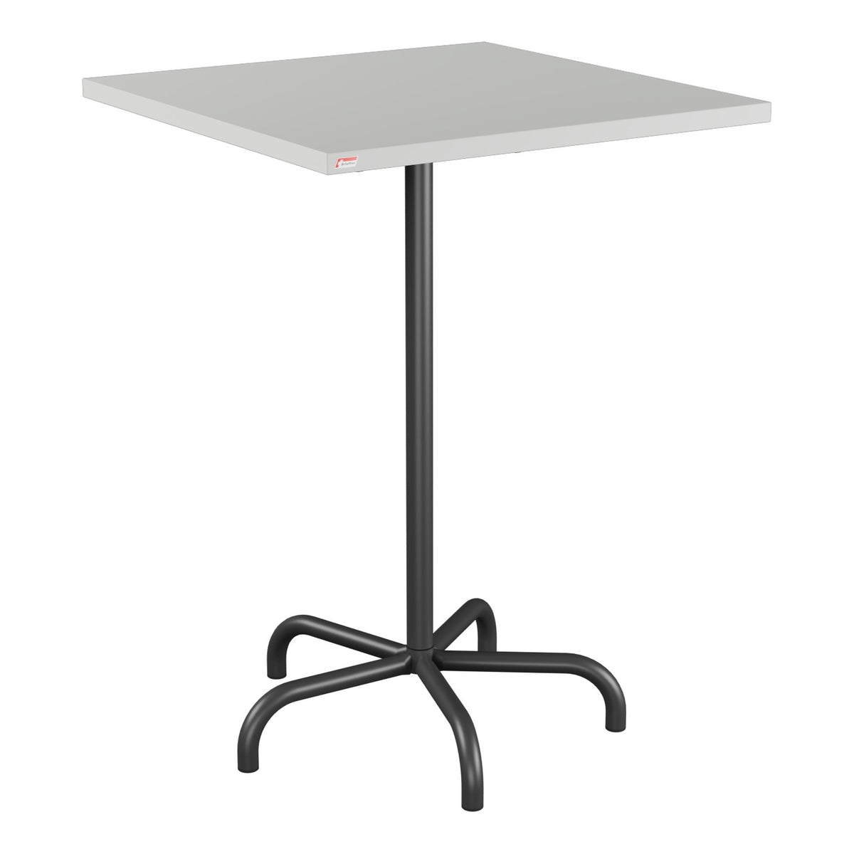 Schaffner Säntis Table haute rabattable 80x80cm h:110cm – Gris Argent 78 / Anthracite 77