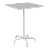 Schaffner Säntis Table haute rabattable 80x80cm h:110cm – Gris Argent 78 / Gris Argent 78