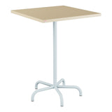 Schaffner Säntis Table haute rabattable 80x80cm h:110cm – Marron Pastel 83 / Bleu Pastel 51