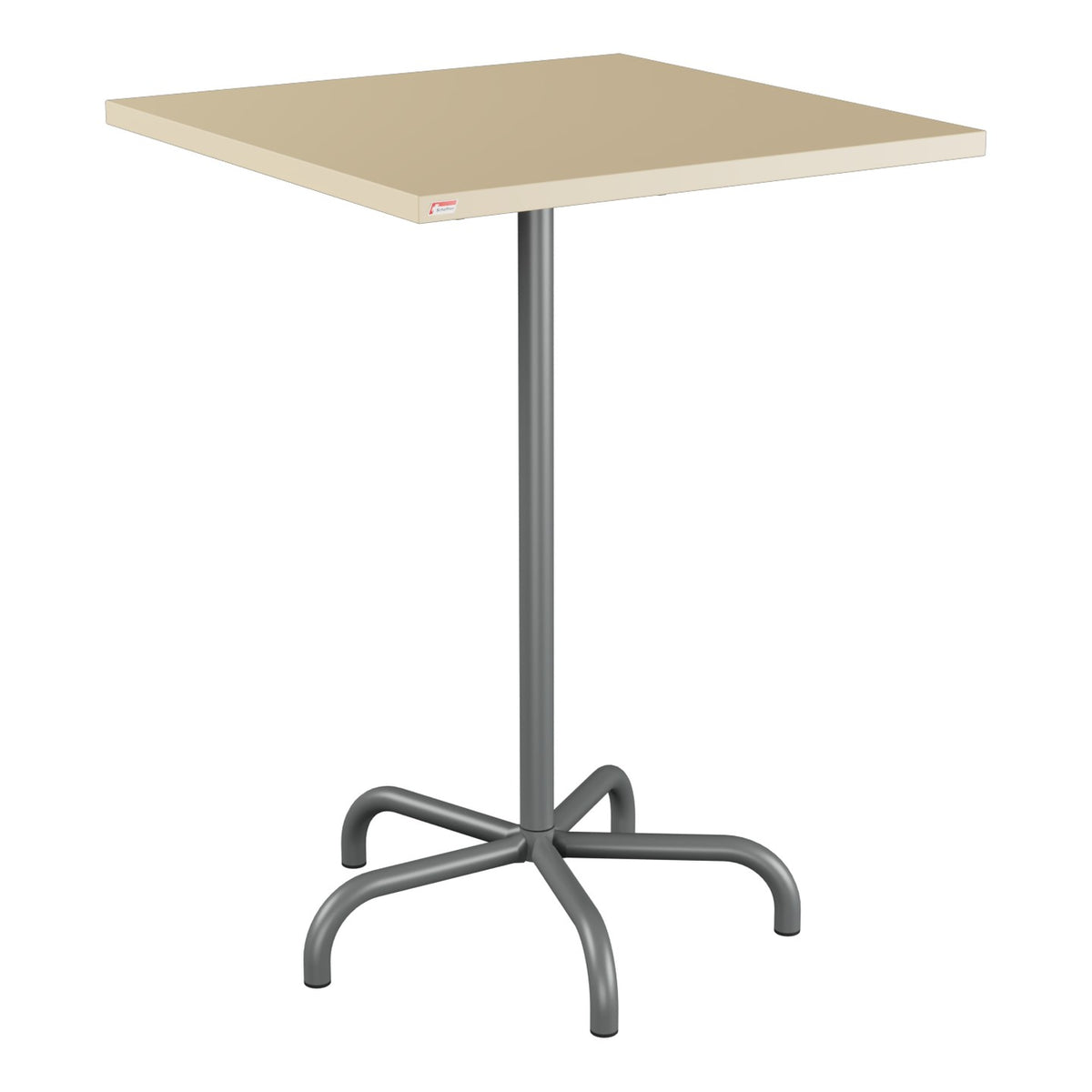 Schaffner Säntis Table haute rabattable 80x80cm h:110cm – Marron Pastel 83 / Graphite 73