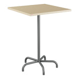 Schaffner Säntis Table haute rabattable 80x80cm h:110cm – Marron Pastel 83 / Graphite 73