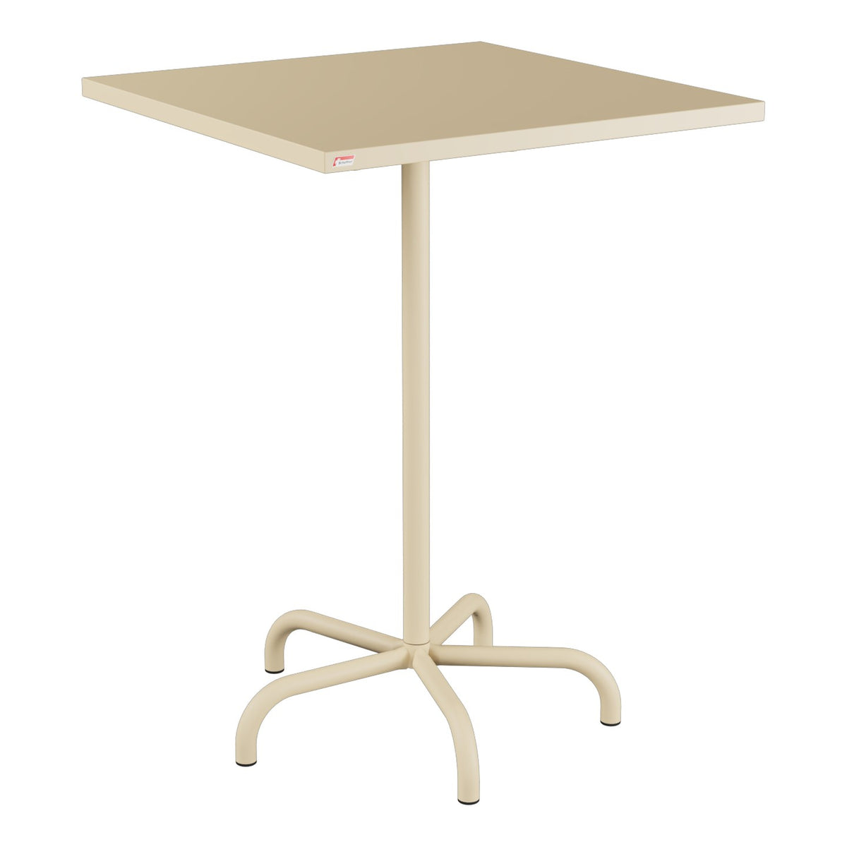 Schaffner Säntis Table haute rabattable 80x80cm h:110cm – Marron Pastel 83 / Marron Pastel 83