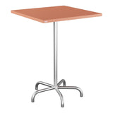 Schaffner Säntis Table haute rabattable 80x80cm h:110cm – Terracotta 84 / Galvanisé à chaud 02