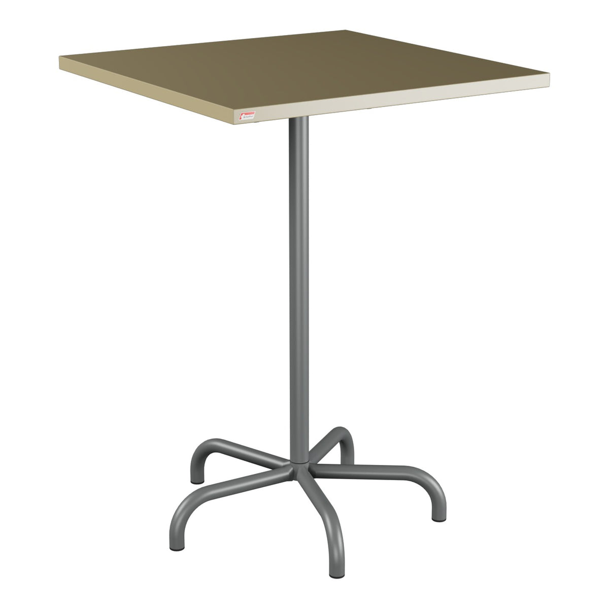 Schaffner Säntis Table haute rabattable 80x80cm h:110cm – Champagne 85 / Graphite 73