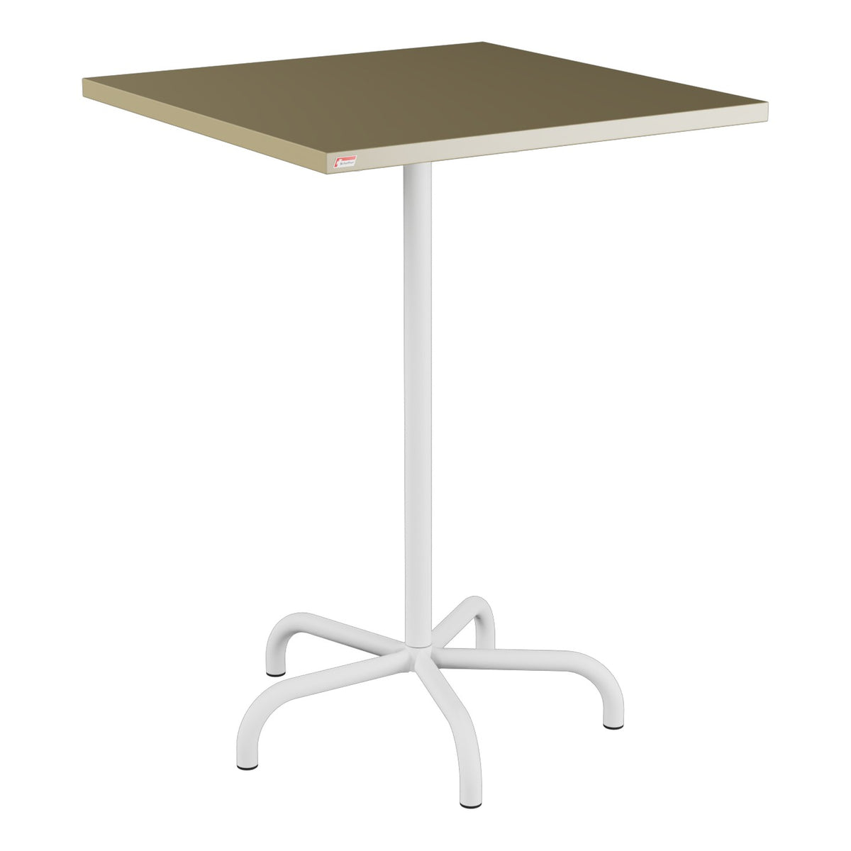 Schaffner Säntis Table haute rabattable 80x80cm h:110cm – Champagne 85 / Blanc 90