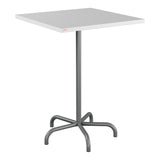 Schaffner Säntis Table haute rabattable 80x80cm h:110cm – Blanc 90 / Graphite 73