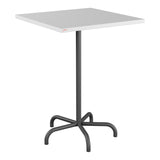 Schaffner Säntis Table haute rabattable 80x80cm h:110cm – Blanc 90 / Noir 91