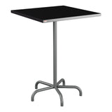 Schaffner Säntis Table haute rabattable 80x80cm h:110cm – Noir 91 / Graphite 73