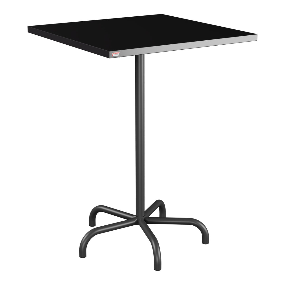 Schaffner Säntis Table haute rabattable 80x80cm h:110cm – Noir 91 / Anthracite 77