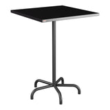 Schaffner Säntis Table haute rabattable 80x80cm h:110cm – Noir 91 / Anthracite 77
