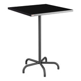 Schaffner Säntis Table haute rabattable 80x80cm h:110cm – Noir 91 / Noir 91