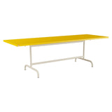 Schaffner Säntis Table repas rabattable 240x80cm – Jaune 11 / Sable Pastel 15