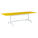 Schaffner Säntis Table repas rabattable 240x80cm – Jaune 11 / Bleu Pastel 51