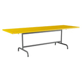 Schaffner Säntis Table repas rabattable 240x80cm – Jaune 11 / Graphite 73
