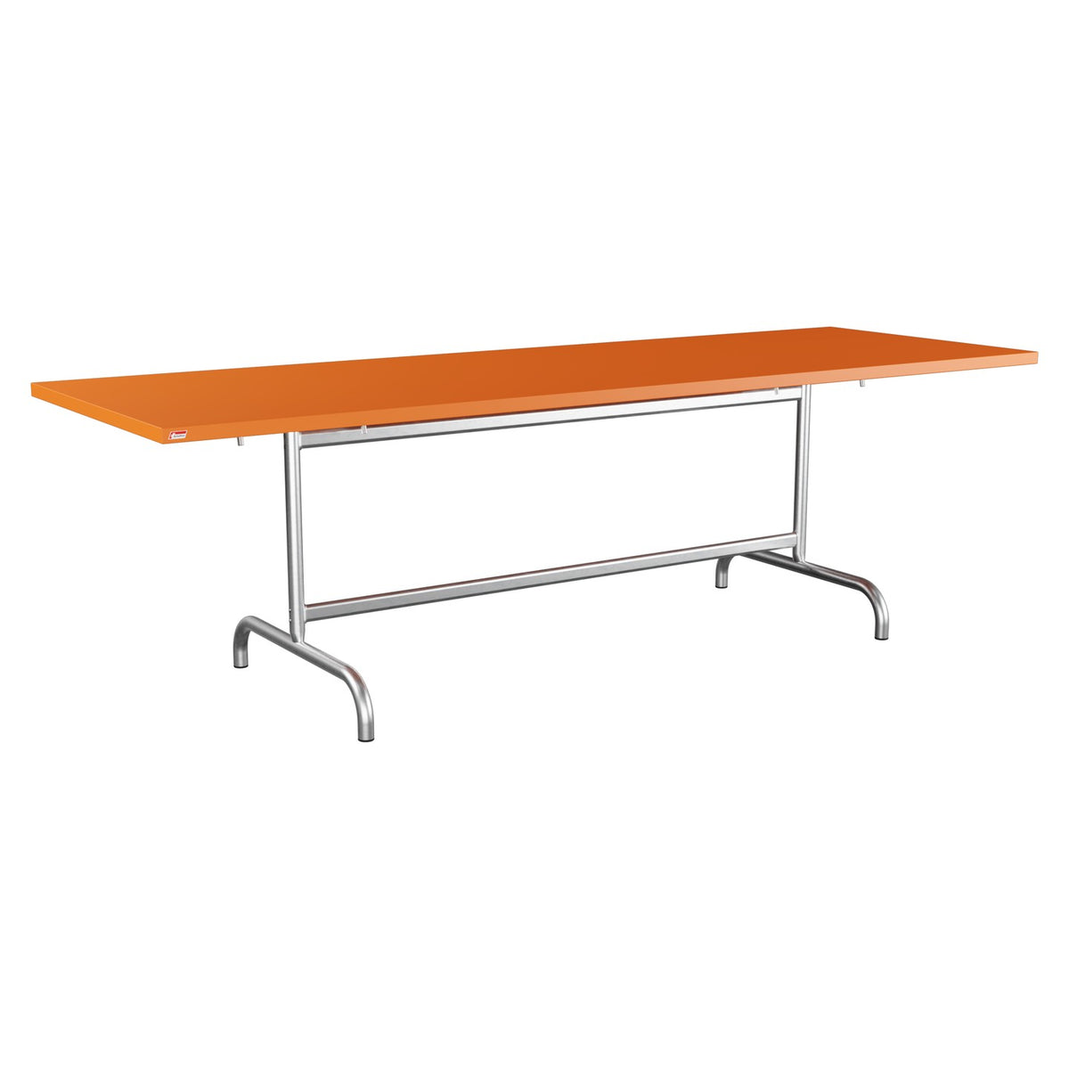 Schaffner Säntis Table repas rabattable 240x80cm – Orange 13 / Galvanisé à chaud 02