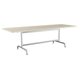 Schaffner Säntis Table repas rabattable 240x80cm – Sable Pastel 15 / Galvanisé à chaud 02