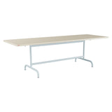 Schaffner Säntis Table repas rabattable 240x80cm – Sable Pastel 15 / Bleu Pastel 51