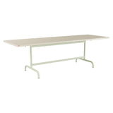 Schaffner Säntis Table repas rabattable 240x80cm – Sable Pastel 15 / Vert Pastel 64