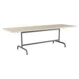 Schaffner Säntis Table repas rabattable 240x80cm – Sable Pastel 15 / Graphite 73
