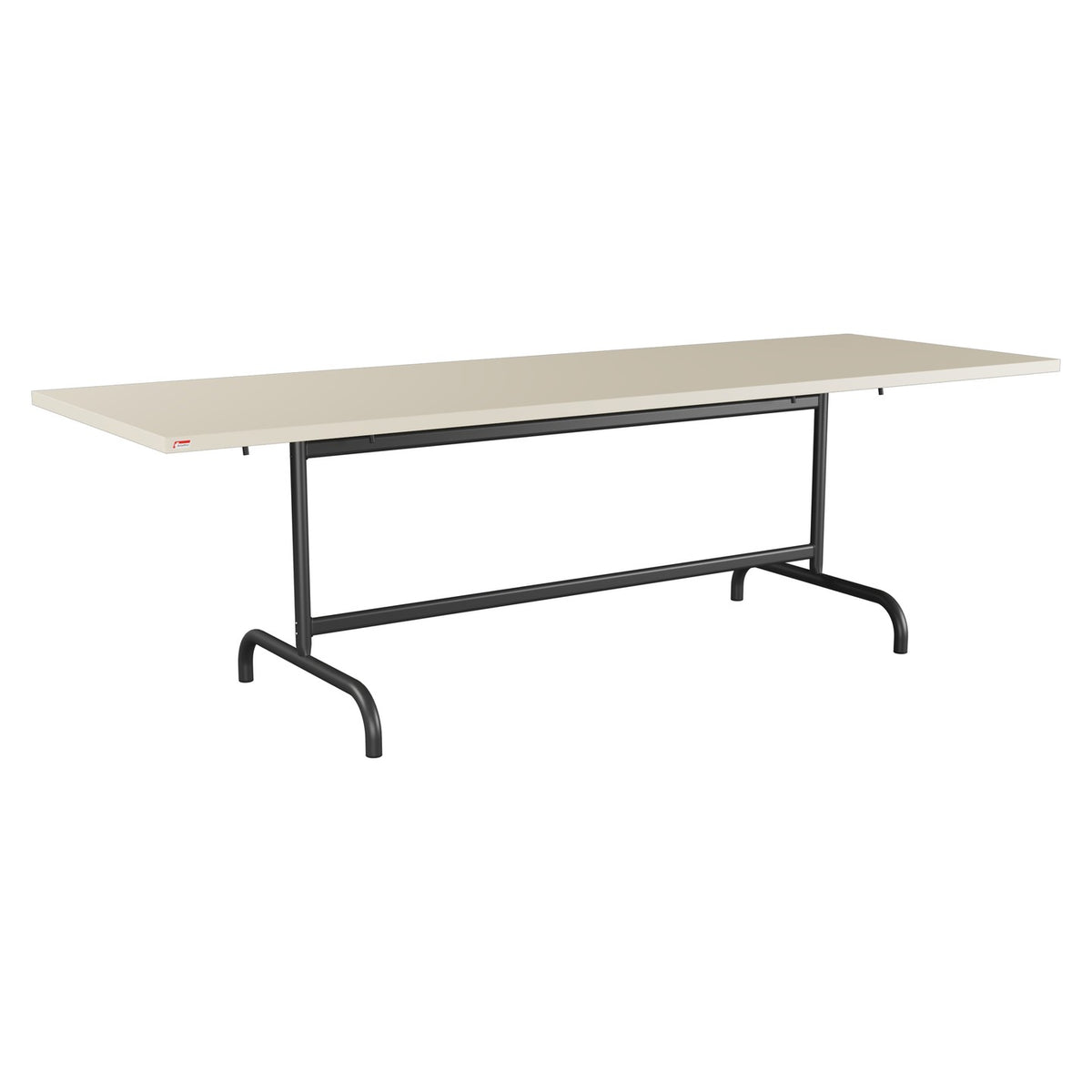 Schaffner Säntis Table repas rabattable 240x80cm – Sable Pastel 15 / Anthracite 77