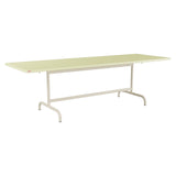 Schaffner Säntis Table repas rabattable 240x80cm – Jaune Buis 18 / Sable Pastel 15