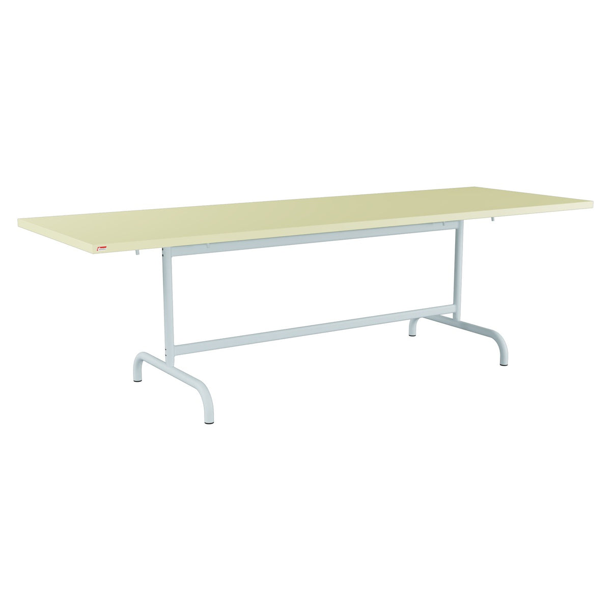 Schaffner Säntis Table repas rabattable 240x80cm – Jaune Buis 18 / Bleu Pastel 51